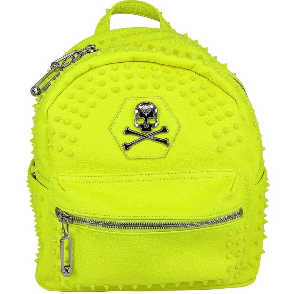 Philipp Plein Couture Homme backpack neon Lemon bag polyurethane & polyester - Picture 3 of 8